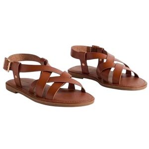 Torrid Strappy Gladiator‎ Sandals (WW) Cognac Size 9WW NWOT